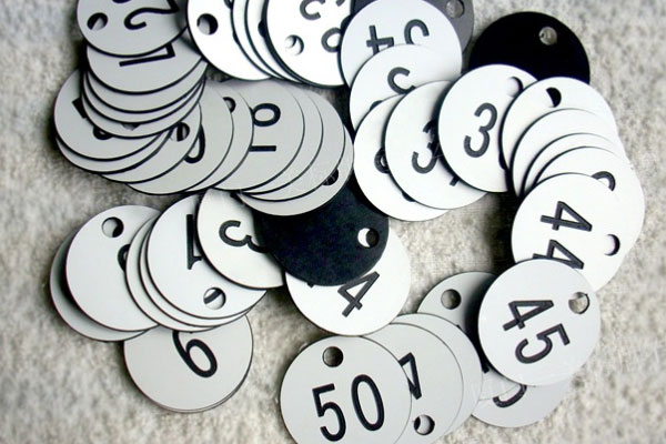 雙色板號碼牌 雙色板號碼牌