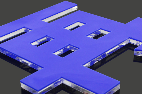 雕刻機切割的精美水晶字 雕刻機切割的精美水晶字