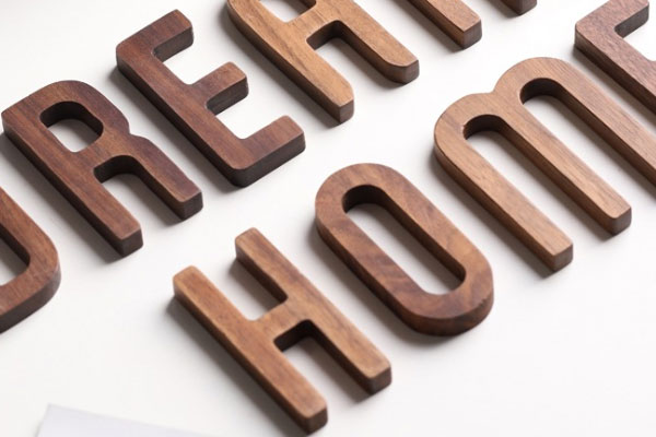 廣告雕刻機切割的木質字 廣告雕刻機切割的木質字