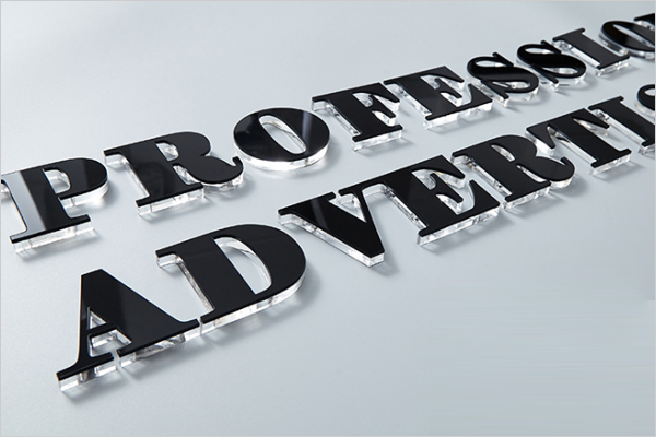 廣告雕刻機加工的水晶字 廣告雕刻機加工的水晶字