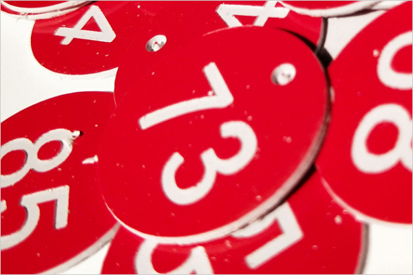 廣告雕刻機加工的雙色板號碼牌 廣告雕刻機加工的雙色板號碼牌