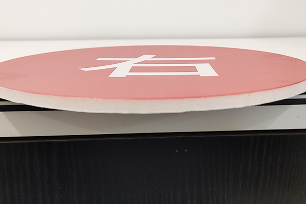 得馬Z3高速巡邊雕刻機切割的KT板 得馬Z3高速巡邊雕刻機切割的KT板