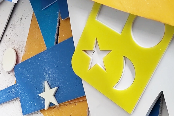 得馬廣告雕刻機加工的PVC板 得馬廣告雕刻機加工的PVC板