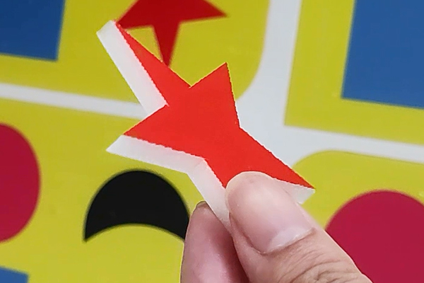 得馬-Z3高速巡邊雕刻機切割的kt板 得馬-Z3高速巡邊雕刻機切割的kt板